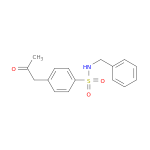 Benzenesulfonamide, 4-(2-oxopropyl)-N-(phenylmethyl)-