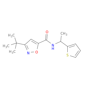 5-Isoxazolecarboxamide, 3-(1,1-dimethylethyl)-N-[1-(2-thienyl)ethyl]-