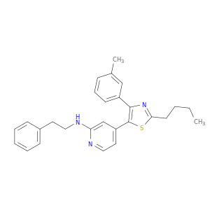 N-[4-[2-BUTYL-4-(3-METHYLPHENYL)-1,3-THIAZOL-5-YL]-2-PYRIDYL]-N-(2-PHENYLETHYL)AMINE