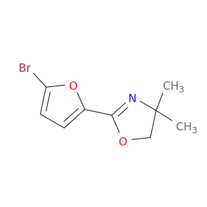 Oxazole, 2-(5-bromo-2-furanyl)-4,5-dihydro-4,4-dimethyl-