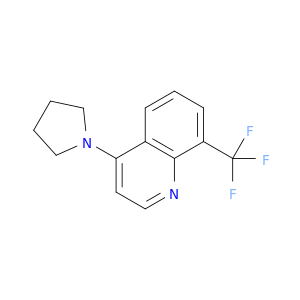 4-(吡咯烷-1-基);-8-(三氟甲基);喹啉