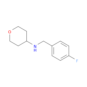 N-[(4-Fluorophenyl)methyl]oxan-4-amine