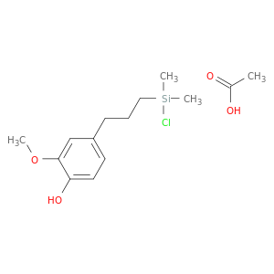 Phenol, 4-[3-(chlorodimethylsilyl)propyl]-2-methoxy-, acetate