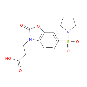 3-(2-Oxo-6-(pyrrolidin-1-ylsulfonyl)benzo[d]oxazol-3(2H)-yl)propanoic acid