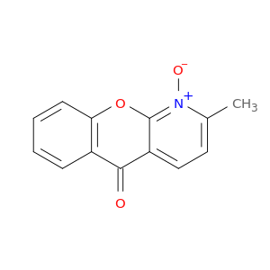 5H-[1]Benzopyrano[2,3-b]pyridin-5-one, 2-methyl-, 1-oxide