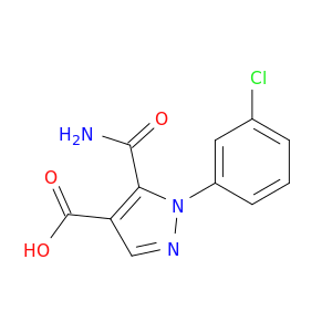 1H-Pyrazole-4-carboxylicacid, 5-(aminocarbonyl)-1-(3-chlorophenyl)-