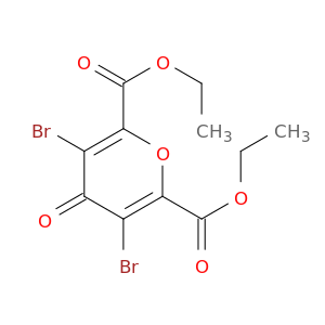 4H-Pyran-2,6-dicarboxylic acid, 3,5-dibromo-4-oxo-, diethyl ester