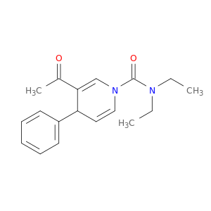1(4H)-Pyridinecarboxamide, 3-acetyl-N,N-diethyl-4-phenyl-
