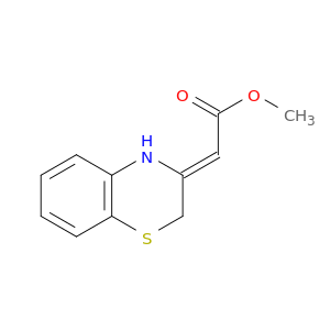 Acetic acid, 2H-1,4-benzothiazin-3(4H)-ylidene-, methyl ester, (2Z)-