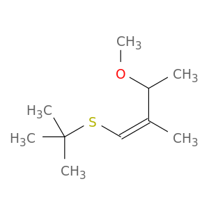 1-Butene, 1-[(1,1-dimethylethyl)thio]-3-methoxy-2-methyl-, (Z)-