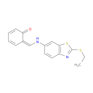 (6Z)-6-[[(2-ethylsulfanylbenzothiazol-6-yl)amino]methylidene]cyclohexa-2,4-dien-1-one