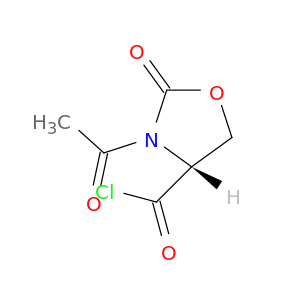 4-Oxazolidinecarbonyl chloride, 3-acetyl-2-oxo-, (R)-