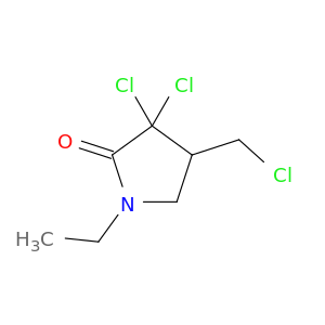 2-Pyrrolidinone, 3,3-dichloro-4-(chloromethyl)-1-ethyl-