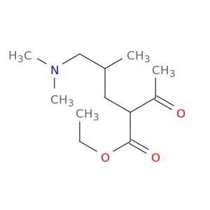 Pentanoic acid, 2-acetyl-5-(dimethylamino)-4-methyl-, ethyl ester