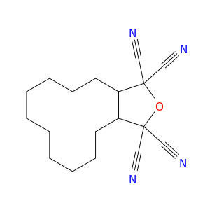 Cyclododeca[c]furan-1,1,3,3-tetracarbonitrile, dodecahydro-