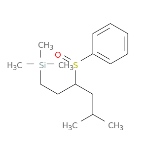 Silane, trimethyl[5-methyl-3-(phenylsulfinyl)hexyl]-