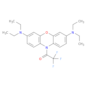 10H-Phenoxazine, 3,7-bis(diethylamino)-10-(trifluoroacetyl)-