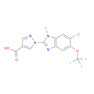 1-(6-氯-5-(三氟甲氧基)-1H-苯并[d]咪唑-2-基)-1H-吡唑-4-羧酸