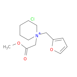 Piperidinium, 1-(2-furanylmethyl)-1-(2-methoxy-2-oxoethyl)-, chloride