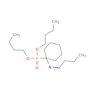 Phosphonic acid, [1-(butylideneamino)cyclohexyl]-, dibutyl ester