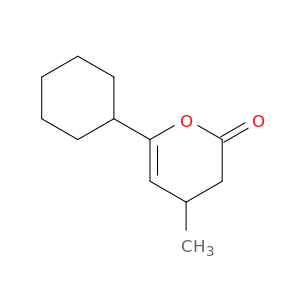 2H-Pyran-2-one, 6-cyclohexyl-3,4-dihydro-4-methyl-