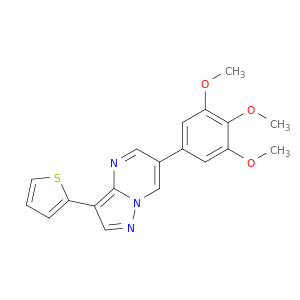 Pyrazolo[1,5-a]pyrimidine,3-(2-thienyl)-6-(3,4,5-trimethoxyphenyl)-