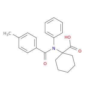 Cyclohexanecarboxylic acid, 1-[(4-methylbenzoyl)phenylamino]-