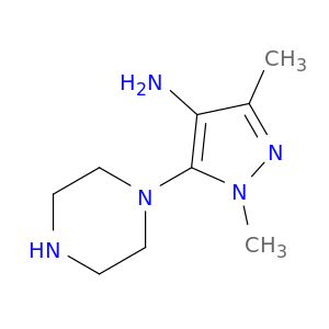 1,3-Dimethyl-5-(piperazin-1-yl)-1H-pyrazol-4-amine