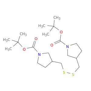 二-叔丁基3,3'-(二硫烷二基双(亚甲基))双(吡咯烷-1-羧酸酯)