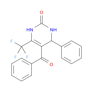 2(1H)-Pyrimidinone, 5-benzoyl-3,4-dihydro-4-phenyl-6-(trifluoromethyl)-