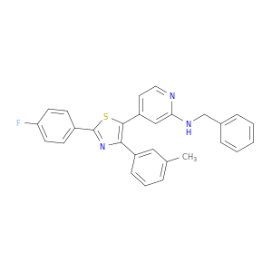 N-BENZYL-N-[4-[2-(4-FLUOROPHENYL)-4-(3-METHYLPHENYL)-1,3-THIAZOL-5-YL]-2-PYRIDYL]AMINE