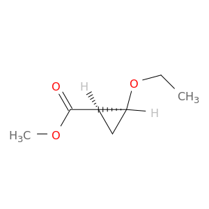 Cyclopropanecarboxylic acid, 2-ethoxy-, methyl ester, cis-