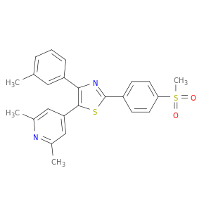 5-(2,6-DIMETHYL-4-PYRIDYL)-4-(3-METHYLPHENYL)-2-(4-METHYLSULFONYLPHENYL)-1,3-THIAZOLE