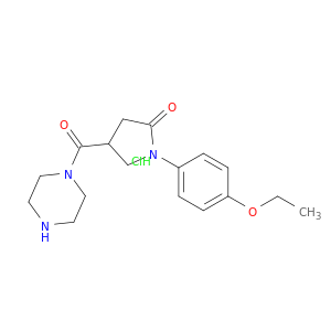 1-(4-ethoxyphenyl)-4-(piperazin-1-ylcarbonyl)pyrrolidin-2-one hydrochloride(1:1)