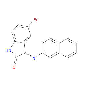 2H-Indol-2-one, 5-bromo-1,3-dihydro-3-(2-naphthalenylimino)-