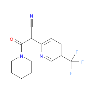 3-Oxo-3-(piperidin-1-yl)-2-[5-(trifluoromethyl)pyridin-2-yl]propanenitrile