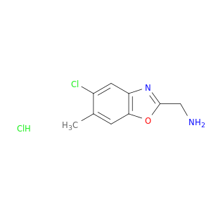(5-Chloro-6-methylbenzo[d]oxazol-2-yl)methanamine hydrochloride