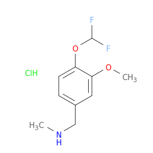 {[4-(Difluoromethoxy)-3-methoxyphenyl]methyl}(methyl)amine Hydrochloride