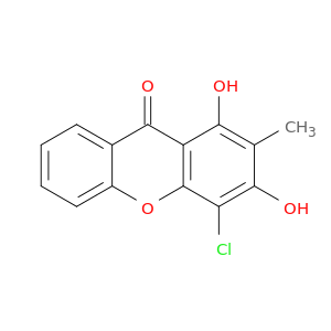 9H-Xanthen-9-one, 4-chloro-1,3-dihydroxy-2-methyl-