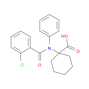 Cyclohexanecarboxylic acid, 1-[(2-chlorobenzoyl)phenylamino]-