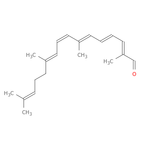 2,4,6,8,10,14-Hexadecahexaenal, 2,7,11,15-tetramethyl-, (E,E,E,Z,E)-