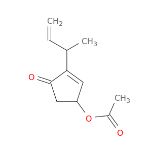 2-Cyclopenten-1-one, 4-(acetyloxy)-2-(1-methyl-2-propenyl)-