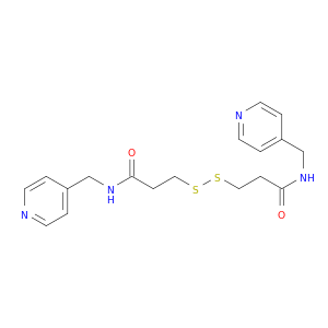Propanamide, 3,3'-dithiobis[N-(4-pyridinylmethyl)-