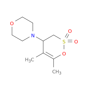 4-(5,6-DIMETHYL-2,2-DIOXIDO-3,4-DIHYDRO-1,2-OXATHIIN-4-YL)MORPHOLINE