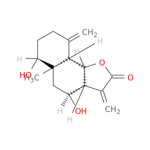 Naphtho(1,2-b)furan-2(3H)-one, decahydro-4,6-dihydroxy-5a-methyl-3,9-bis(methylene)-, (3aR,4S,5aR,6R,9aS,9bR)-