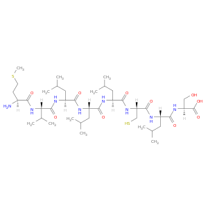 L-Serine, L-methionyl-L-valyl-L-leucyl-L-leucyl-L-leucyl-L-cysteinyl-L-leucyl-