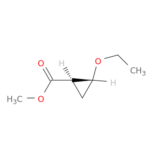 Cyclopropanecarboxylic acid, 2-ethoxy-, methyl ester, trans-