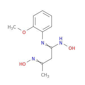 Butanimidamide, N-hydroxy-3-(hydroxyimino)-N'-(2-methoxyphenyl)-