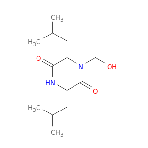 1-(hydroxymethyl)-3,6-bis(2-methylpropyl)piperazine-2,5-dione