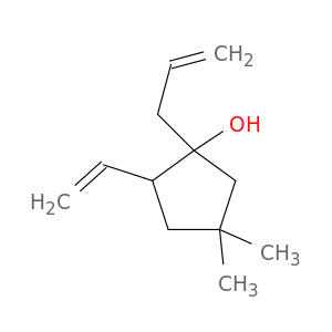 Cyclopentanol, 2-ethenyl-4,4-dimethyl-1-(2-propen-1-yl)-